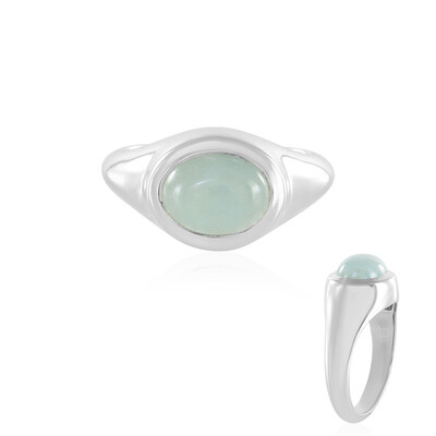 Bague en argent et Aigue-marine