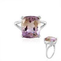 Bague en argent et Amétrine de Anahi