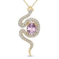 Collier en or et Kunzite (SUHANA)