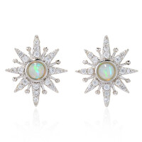 Boucles d'oreilles en argent et Opale Welo (Dallas Prince Designs)