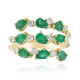 Bague en or et Emeraude de Zambie AAA (CIRARI)