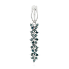 Pendentif en argent et Diamant fantaisie