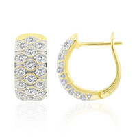 Boucles d'oreilles en or et Diamant SI1 (G)