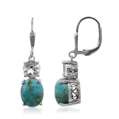 Boucles d'oreilles en argent et Turquoise