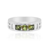 Bague en argent et Tourmaline verte (VIENNA 1903)