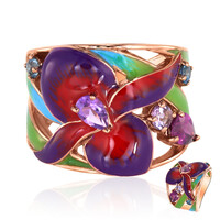 Bague en argent et Grenat Rhodolite