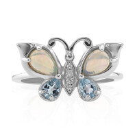 Bague en argent et Opale Welo