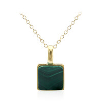 Collier en argent et Malachite