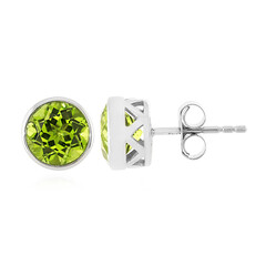 Boucles d'oreilles en argent et Péridot du Jilin