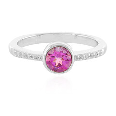 Bague en argent et Topaze jubilaire
