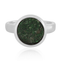 Bague en argent et Uvarovite