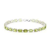 Bracelet en argent et Péridot