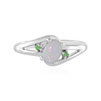 Bague en argent et Opale d'Australie