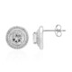 Boucles d'oreilles en argent et Topaze blanche