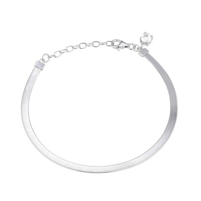 Bracelet en argent et Topaze blanche