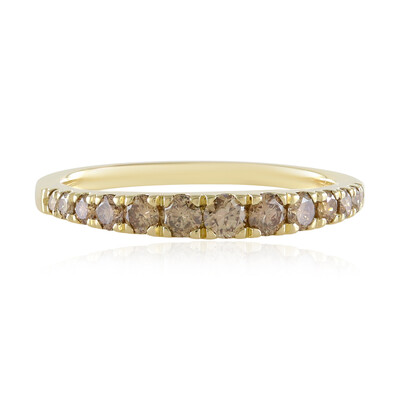 Bague en or et Diamant champagne I2 (de Melo)