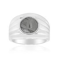 Bague en argent et Météorite d'Alétaï