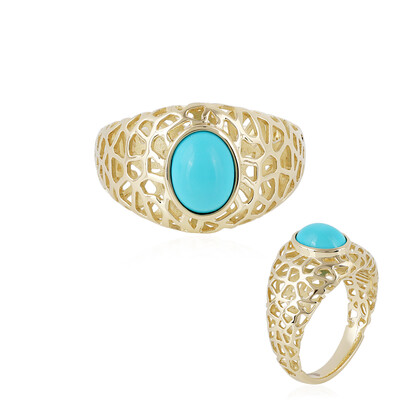 Bague en or et Turquoise Sleeping Beauty (Ornaments by de Melo)