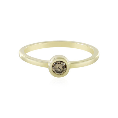 Bague en or et Diamant champagne I4