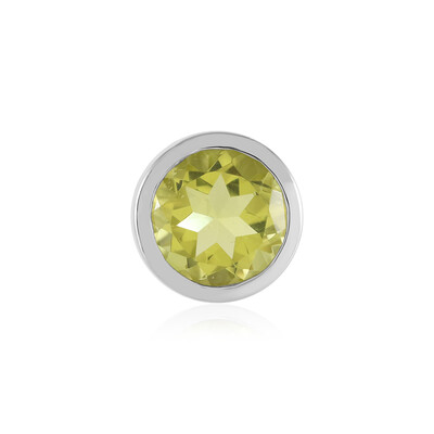 Pendentif en argent et Quartz citron (MONOSONO COLLECTION)