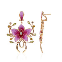 Boucles d'oreilles en argent et Péridot (TPC)