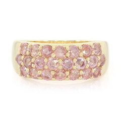 Bague en or et Saphir Padparadscha non chauffé (AMAYANI)
