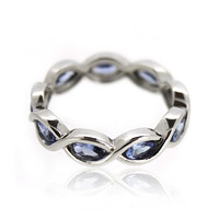Bague en argent et Tanzanite