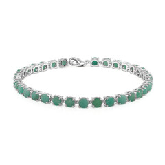 Bracelet en argent et Emeraude du Brésil