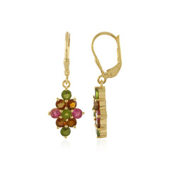 Boucles d'oreilles en argent et Tourmaline