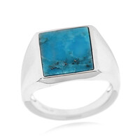 Bague en argent et Turquoise bleue de Mohavie (Faszination Türkis)