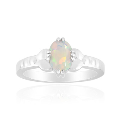 Bague en argent et Opale Welo
