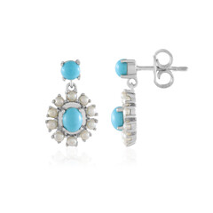 Boucles d'oreilles en argent et Turquoise Sleeping Beauty
