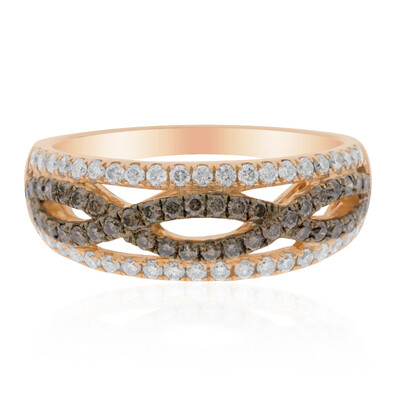 Bague en or et Diamant chocolat SI2 (CIRARI)