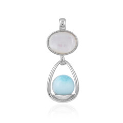 Pendentif en argent et Nacre