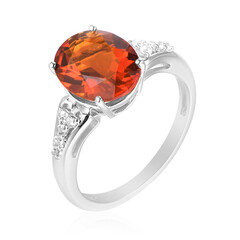 Bague en argent et Citrine Madère