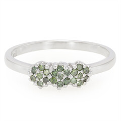 Bague en argent et Diamant fantaisie