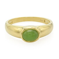 Bague pour homme en argent et Chrysoprase impériale