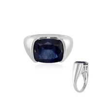 Bague en argent et Saphir bleu
