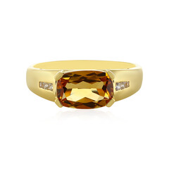 Bague pour homme en argent et Citrine