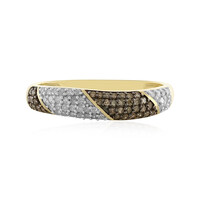 Bague en or et Diamant chocolat I4
