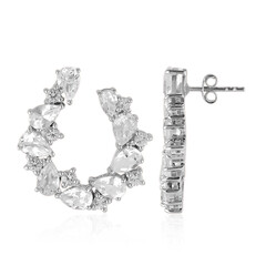Boucles d'oreilles en argent et Topaze blanche
