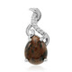 Pendentif en argent et Obsidienne acajou