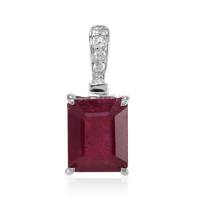 Pendentif en argent et Rubis de Madagascar