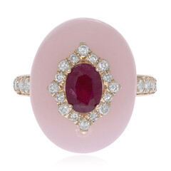 Bague en or et Rubis AAA du Mozambique (CIRARI)