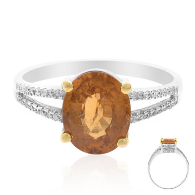 Bague en or et Grenat mandarine (CIRARI)