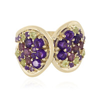 Bague en or et Améthyste de Zambie (Adela Gold)