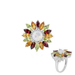 Bague en argent et Opale Welo