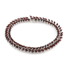 Bracelet en argent et Grenat du Mozambique