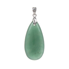 Pendentif en argent et Aventurine verte