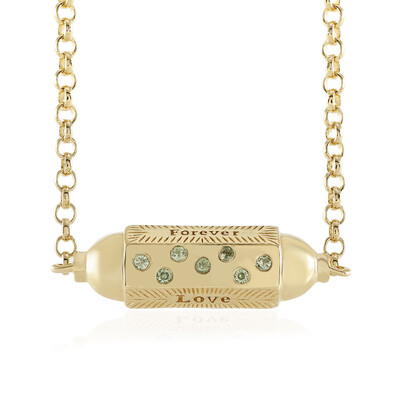Collier en argent et Péridot (M de Luca)